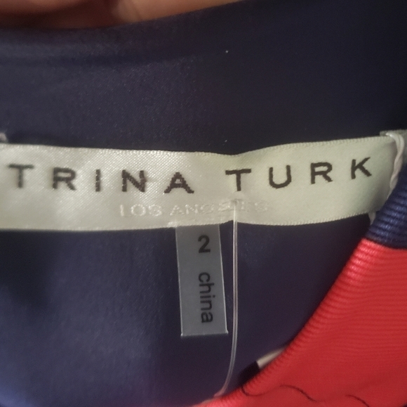 NEW! TRINA TURK Coltrane Vanguard Abstract Floral Faille Sheath Dress 2. - Picture 5 of 8